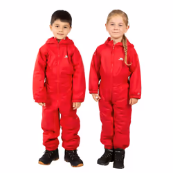 Trespass Dripdrop - Combinaison imperméable - Enfant unisexe (Rouge)