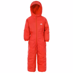 Trespass Dripdrop - Combinaison imperméable - Enfant unisexe (Rouge)