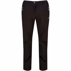 Regatta Softshell II - Pantalon de randonnée - Femme (Coupe courte) (Noir)