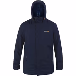 Regatta - Veste imperméable MATT - Homme (Bleu marine/orange)