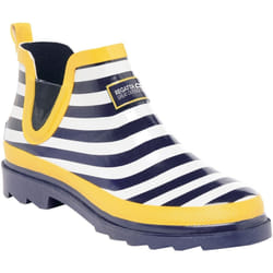 Regatta - Bottines de pluie HARPER - Femme (Bleu marine/blanc/jaune)