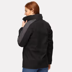 Regatta - Veste imperméable DEFENDER - Femme (Noir/gris)