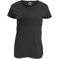 Fruit of the Loom - T-shirt - Femme (Noir)