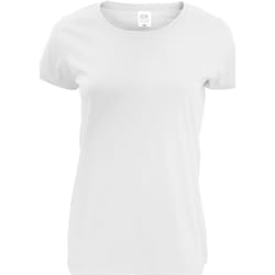 Fruit of the Loom - T-shirt - Femme (Blanc)