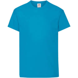 Fruit Of The Loom - T-shirt à manches courtes - Enfant unisexe (Bleu azur)