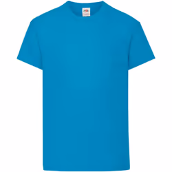 Fruit Of The Loom - T-shirt à manches courtes - Enfant unisexe (Bleu azur)