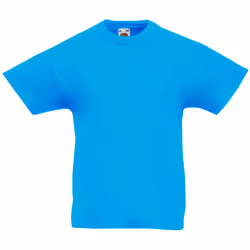 Fruit Of The Loom - T-shirt à manches courtes - Enfant (Bleu azur)