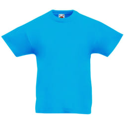 Fruit Of The Loom - T-shirt à manches courtes - Enfant (Bleu azur)