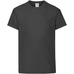 Fruit Of The Loom - T-shirt à manches courtes - Enfant unisexe (Noir)