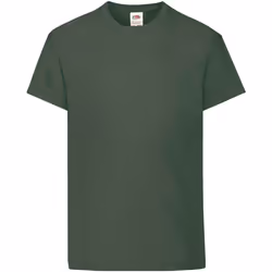 Fruit Of The Loom - T-shirt à manches courtes - Enfant unisexe (Vert bouteille)