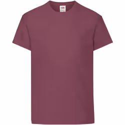 Fruit Of The Loom - T-shirt à manches courtes - Enfant unisexe (Bordeaux)