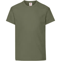 Fruit Of The Loom - T-shirt à manches courtes - Enfant unisexe (Olive)