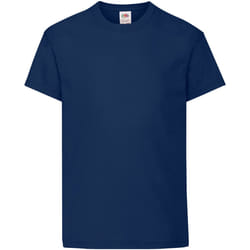 Fruit Of The Loom - T-shirt à manches courtes - Enfant unisexe (Bleu marine profond)