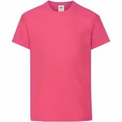 Fruit Of The Loom - T-shirt à manches courtes - Enfant unisexe (Fuchsia)