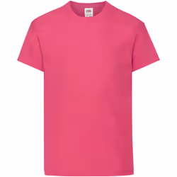 Fruit Of The Loom - T-shirt à manches courtes - Enfant unisexe (Fuchsia)