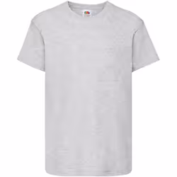Fruit Of The Loom - T-shirt à manches courtes - Enfant unisexe (Gris chiné)