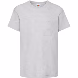 Fruit Of The Loom - T-shirt à manches courtes - Enfant unisexe (Gris chiné)
