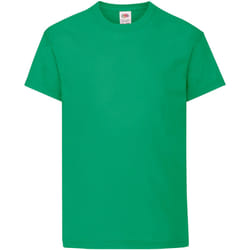 Fruit Of The Loom - T-shirt à manches courtes - Enfant unisexe (Vert tendre)