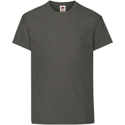 Fruit Of The Loom - T-shirt à manches courtes - Enfant unisexe (Graphite clair)
