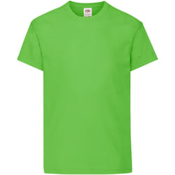 Fruit Of The Loom - T-shirt à manches courtes - Enfant unisexe (Vert citron)