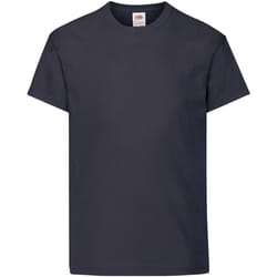 Fruit Of The Loom - T-shirt à manches courtes - Enfant unisexe (Bleu marine)