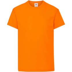 Fruit Of The Loom - T-shirt à manches courtes - Enfant unisexe (Orange)