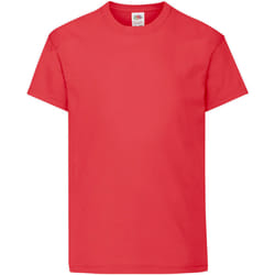 Fruit Of The Loom - T-shirt à manches courtes - Enfant unisexe (Rouge)