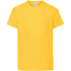 Fruit Of The Loom - T-shirt à manches courtes - Enfant unisexe (Tournesol)