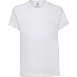 Fruit Of The Loom - T-shirt à manches courtes - Enfant unisexe (Blanc)