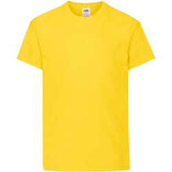 Fruit Of The Loom - T-shirt à manches courtes - Enfant unisexe (Jaune)