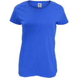 Fruit of the Loom - T-shirt - Femme (Bleu roi)