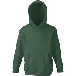 Fruit Of The Loom - Sweatshirt à capuche - Enfant (Vert bouteille)