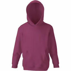 Fruit Of The Loom - Sweat à capuche - Enfant unisexe (Bordeaux)