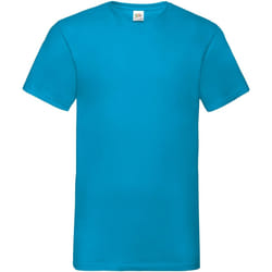 Fruit Of The Loom -T-shirt à manches courtes - Homme (Bleu azur)