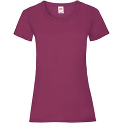 Fruit Of The Loom - T-shirt manches courtes - Femme (Bordeaux)