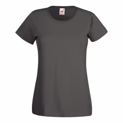 Fruit Of The Loom - T-shirt manches courtes - Femme (Gris foncé)