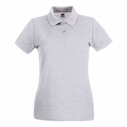 Fruit of the Loom - Polo PREMIUM - Femme (Gris clair chiné)