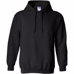 Gildan - Sweatshirt à capuche - Unisexe (Noir)