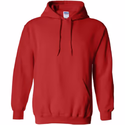 Gildan - Sweatshirt à capuche - Unisexe (Rouge)