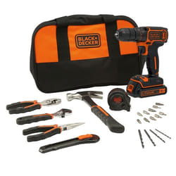 Black & Decker BDCDC18HTSA-QW perceuse Clé Noir, Orange