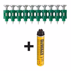 Ongle DeWalt DDF6510025; 2,6x25 mm; 700 pcs. + bouteille de gaz