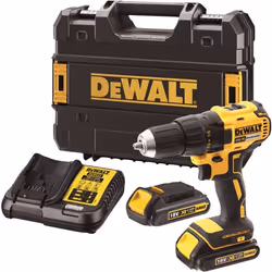 Perceuse DeWalt DCD771S2-QW; 18 V; 2x1,5 Ah accu.