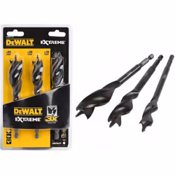Ensemble de forets DeWalt DT90237-QZ; 1/4''; 16-25 mm; 3 unités