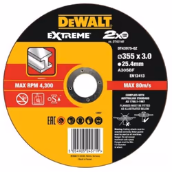 DEWALT - Disque À Tronçonner 355X3X25,4mm Caractéristiques principales du produit: 8939357286115_fr Disque pour différents ty ...