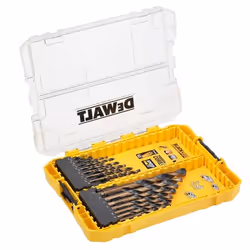 DeWALT DT70755-QZ, Perceuse, Ensemble de forets, Métal, Acier rapide, 21 pièce(s), 1mm, 1.5mm, 2mm, 2.5mm, 3mm, 3.2mm, 3.3mm, ...