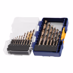 Jeu de forets en métal Irwin HSS Cobalt; 1,5-10 mm; 15 unités