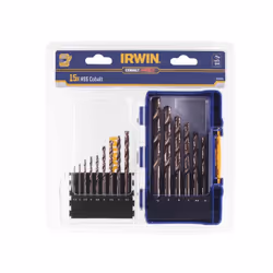 Jeu de forets en métal Irwin HSS Cobalt; 1,5-10 mm; 15 unités