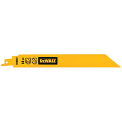 Lame de scie sabre bim 1Z métal 228mm 14TPI Dewalt 5 pièces