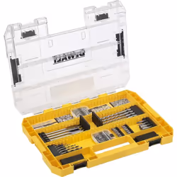 Description générale Le jeu de tournevis à percussion DEWALT comprend 85 pièces essentielles pour vos projets de bricolage. I ...