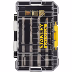 Stanley FATMAX STA88555-XJ, Perceuse, Ensemble de forets, 110 mm, Brique, Béton, Maçonnerie, pierre, Carbone, SDS Plus